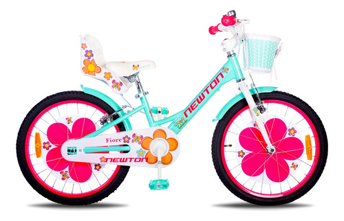 Bicicleta Estrella Newton Fiore Rodado 20 Infantil Niñas