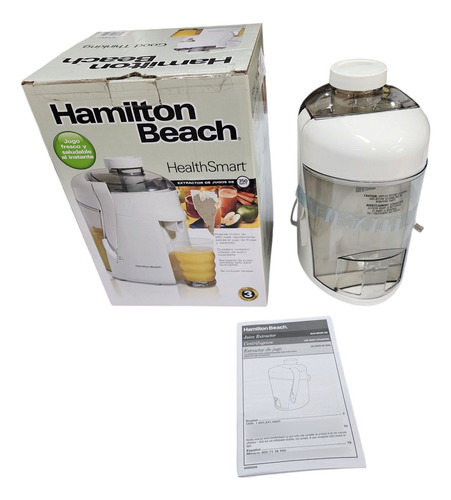 Extractor De Jugos Hamilton Beach Health Smart 127v Blanco (Usado)
