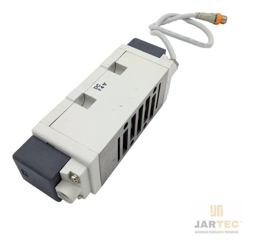Imagem 2 de 3 de Válvula Direcional Smc Duplo Solenoide Iso 5/2 Vias 24v