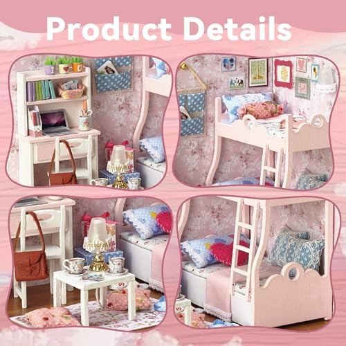 Flever Dollhouse Miniature Diy House Kit Habitación Creativa