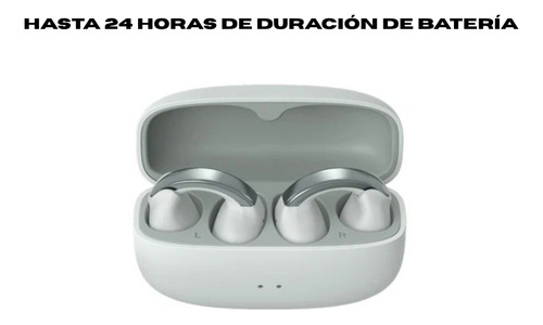 Audífonos Bluetooth Jvc Earcuffs De Estilo Oído Abierto Diseño Único Open Ear Inalámbricos Con Resistencia Al Agua Ipx4 Hasta 24 Horas De Duración De Batería | Ha-np1t (Gris)