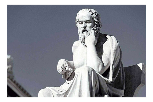 Vinilo 20x30cm Socrates Filosofia Pensamiento Griego M4