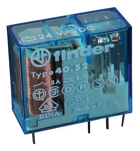 Relé miniatura 2 contactos 24Vdc 8A RN09-24DC | | precio Relé miniatura 2 contactos 24Vdc 8A RN09-24DC | | precio