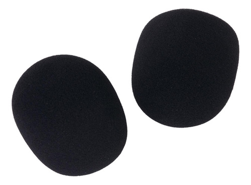 2 Piezas Studio Micrófono Foam Mic Negro
