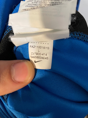 Camiseta Inter Milan 2021 Barella Talle L (Usado)