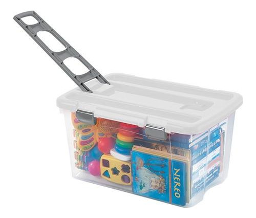 Caja Organizadora Con Ruedas Carrito Móvil Rimax 120 Litros