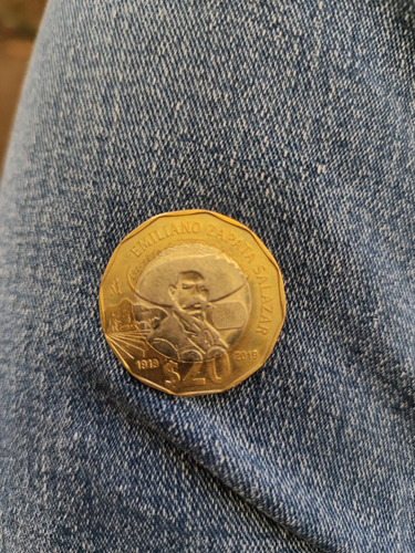 Moneda De Colección 20 Pesos Conmemorativa Emiliano Zapata 