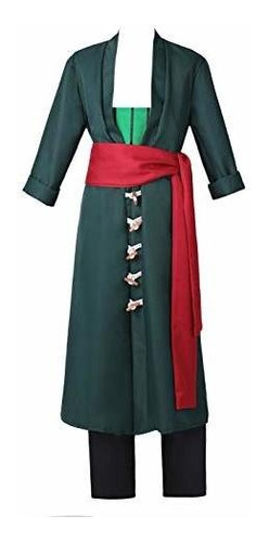 Disfraz Para Hombre Kimono Verde Para Hombre, Segundo Disfra