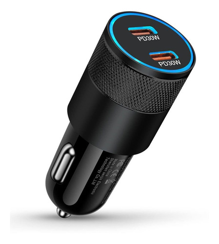 Cargador De Coche Usb C  Adaptador De Descarga De Encen...