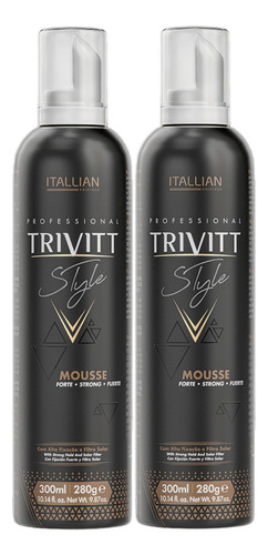  Kit 2 Mousse Style Itallian Color Trivitt 300ml Penteados