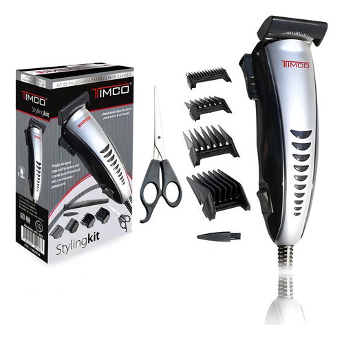 Máquina De Corte De Cabelo Timco 110v Cor Preto