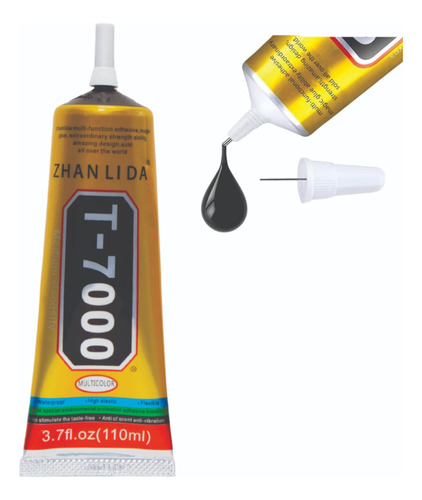 Pegante Para Display Zhanlida T-7000 Negro De 110ml