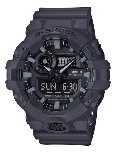 G-shock Ga-700uc, Gris, Casual