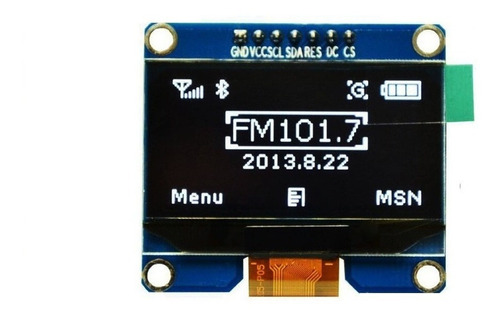 Oled Display Ldc 1.54  1,54 128×64 I2c Spi Blanco Pantalla