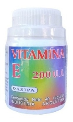 Imagen 1 de 1 de Vitamina E 200 Ui X 40 Comprimidos Dasipa
