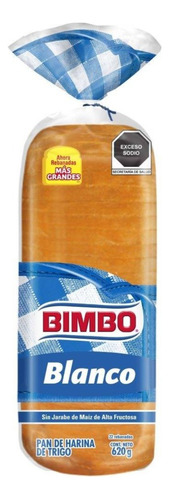 3 Pza Pan Bimbo Blanco 620 G