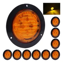 Comprar Pack 10 Plafón 26 Led Redondo Alta Baja Estrobo Slim 12-24v