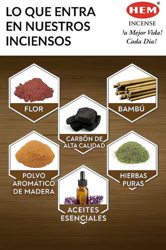 Incienso Hem Mayoreo 120 Varas C/portaincienso Citronela Citronela