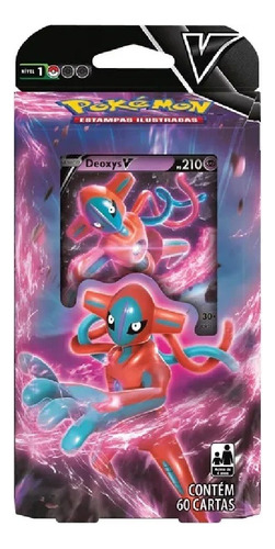 Jogo De Cartas Colecionáveis Pókemon Copag Carta Deoxys X Caixa Con 60 Cartas