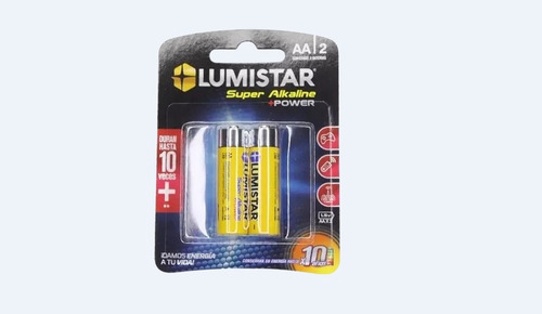 Bateria Super Alkaline Doble Aa  Lumistar 