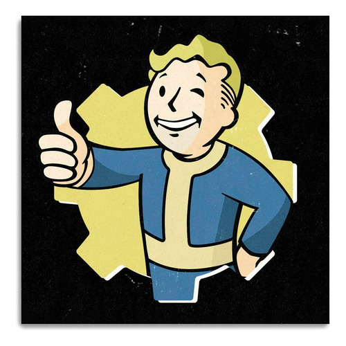 Cuadro Moderno Fallout 30x30 Cm