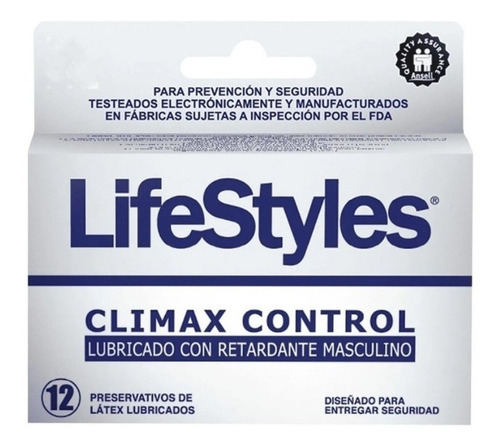 Preservativos Lifestyles Climax Control 12 Condones
