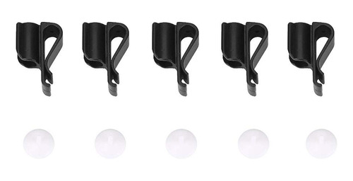 Health Gear Clips Plastico Negro Para Bolsa Golf 5 Pieza
