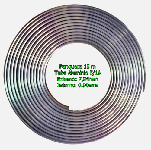 Tubo de aluminio 5/16 (7,94x0,90 mm) - Tortita con 15 metros