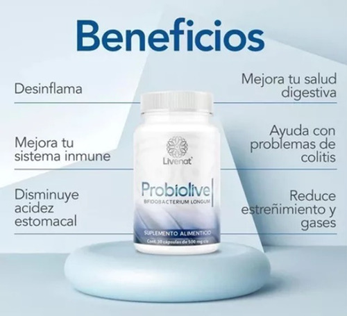 Probiolive Livenat | Probioticos | Salud Intestinal Sin Sabor