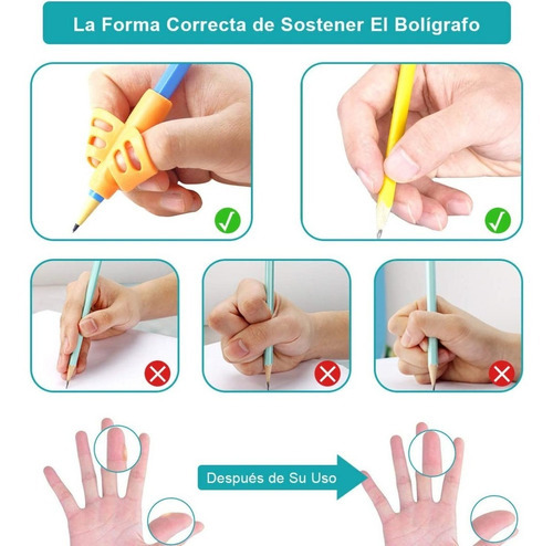 Set Corrector Escritura Para Niños Con Estuche 16pz Lápiz F