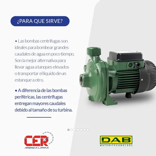 Bomba Centrifuga Dab Eleva Agua 35m 10800 Lts/h 2,5hp 380v