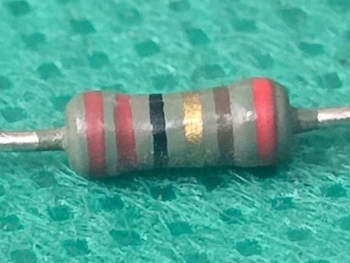 5x Resistor 22r 1/4w 1% Mrs25