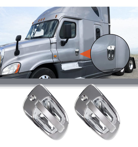 Cubierta Manija Puerta Shinjew Para Par Freightliner Cromada