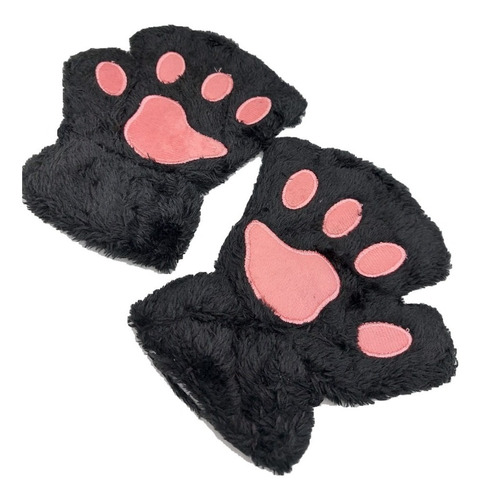 Guantes Neko Huella De Gato De Peluche Otaku Kawaii Cosplay