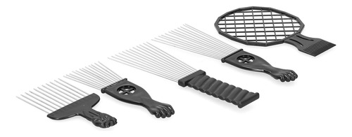 Juego De 5 Peinetas De Acero Inoxidable Afro Africano Twist