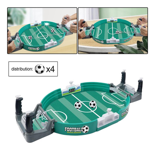 Imagen 7 de 9 de Juego Fútbol Tablero Juguetes Conjunto 4 Bolas Grandes