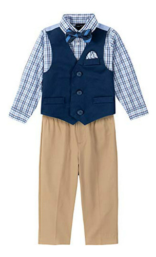 Nautica - Conjunto De 4 Piezas Para Bebé Niño Con Camisa De 