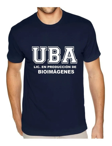 Remeras  Uba 100% Algodón Lic En Produción De Bioimagenes 