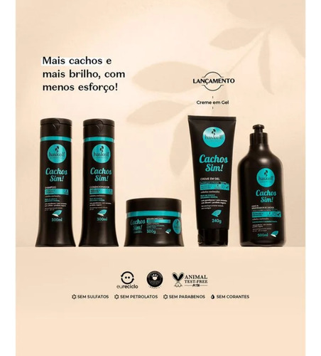 Condicionador Haskell Cachos Sim 500ml