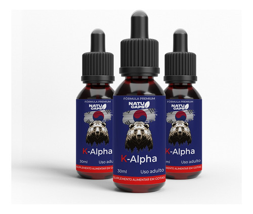 Pague 4 Leve 5 K Alpha Original -90 Ml - Tremendão Da Hora H Sem Sabor