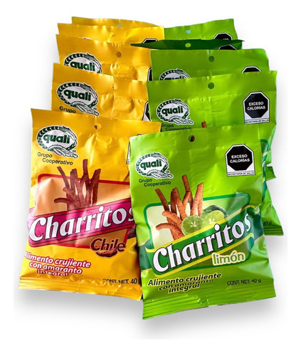 Pack X10 Churritos De Amaranto Charritos Limón Y Chile Quali