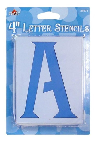 Set De 48 Stenciles De Letras Genie Folkart Usa De 10cms.
