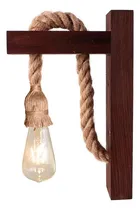 Comprar Lampara De Pared Madera Vintage Lámparas Rustica Retro Soga