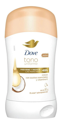 Desodorante Dove Barra Stick Clear Tone 50 G