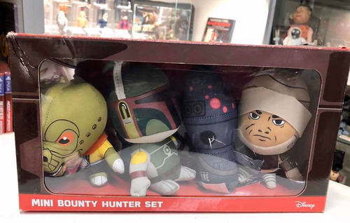 Star Wars Peluches Set Bounty Hunter Boba Fett Bossk Ig-88