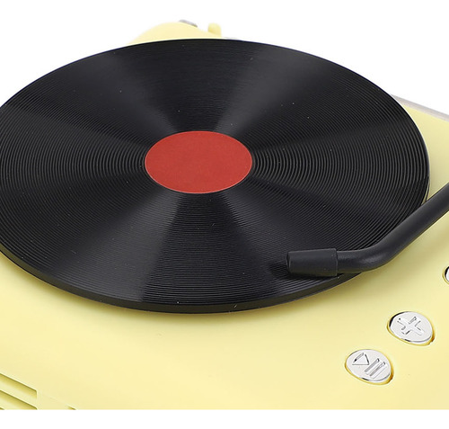 Altavoz Retro Estilo Tocadiscos, Calidad De Sonido Hifi Bt5.