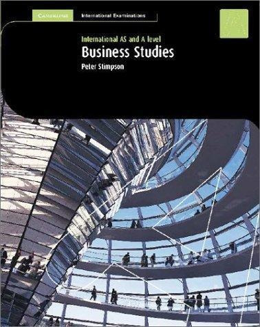 Business Studies International As & A Level-cambr.int.exam.