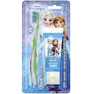 Kit Escova + Creme Dental Oral-b Stages Frozen 75ml