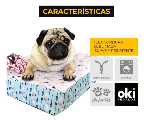 Imagen 4 de 7 de Cama Perro Colchones Para Perro 50x60 Espuma Sweet Dreams