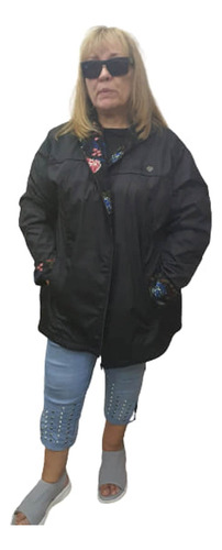Campera Rompevientos, Capucha Forrado Impermeable  T 8 A 10